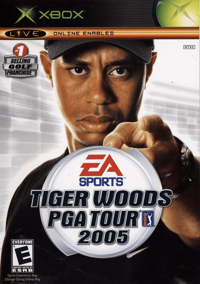 Tiger Woods 2005 box art for Xbox